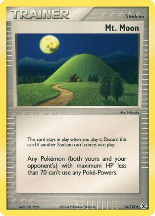 Mt. Moon (94/112) [FireRed & LeafGreen] Reverse Holofoil - Uncommon