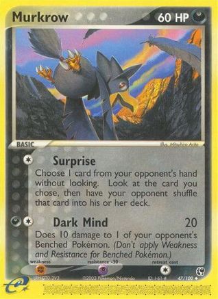 Murkrow (047/100) [Sandstorm] Reverse Holofoil - Uncommon