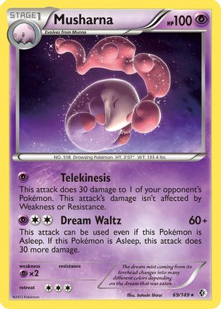 Musharna (69/149) [Boundaries Crossed] Reverse Holofoil - Rare