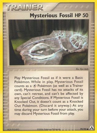 Mysterious Fossil (79/92) [Legend Maker] Reverse Holofoil - Common