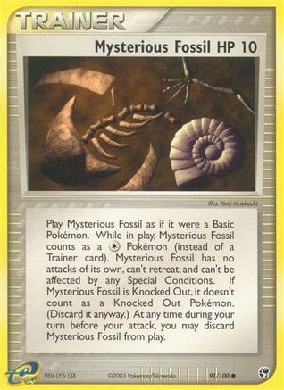 Mysterious Fossil (91/100) [Sandstorm] Reverse Holofoil - Common