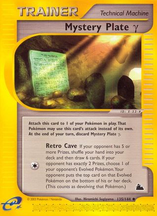 Mystery Plate Gamma (135/144) [Skyridge] Reverse Holofoil - Uncommon