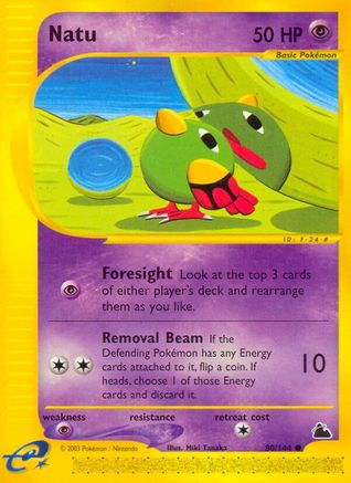Natu (080/144) [Skyridge] Reverse Holofoil - Common