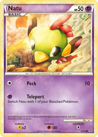 Natu (055/95) [Unleashed] Reverse Holofoil - Common
