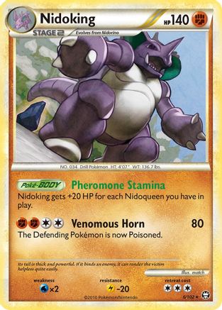 Nidoking (006/102) [Triumphant] Holofoil - Holo Rare