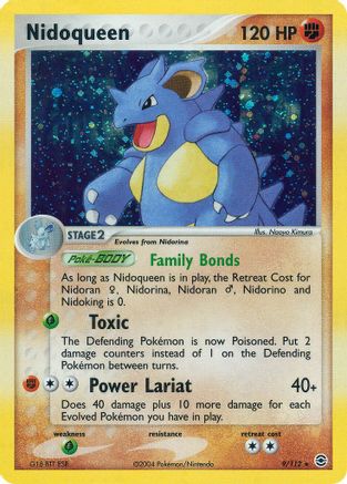 Nidoqueen (9/112) [FireRed & LeafGreen] Reverse Holofoil - Holo Rare
