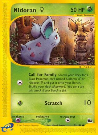 Nidoran F (81/144) [Skyridge] - Common