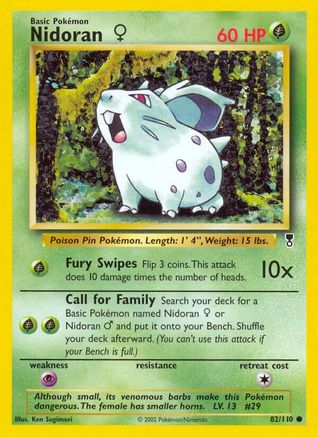 Nidoran F (82/110) [Legendary Collection] Reverse Holofoil - Common