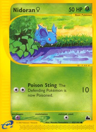 Nidoran F (82/144) [Skyridge] Reverse Holofoil - Common