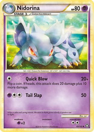 Nidorina (45/102) [Triumphant] Reverse Holofoil - Uncommon