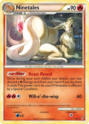 Ninetales (17/95) [Call of Legends] Reverse Holofoil - Holo Rare