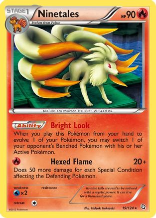 Ninetales (19/124) [Dragons Exalted] Reverse Holofoil - Holo Rare