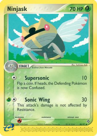 Ninjask (38/97) [Dragon] Reverse Holofoil - Uncommon