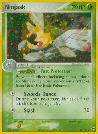Ninjask (13/107) [Deoxys] Holofoil - Holo Rare