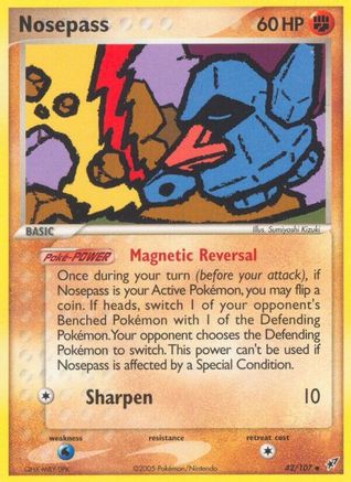 Nosepass (42/107) [Deoxys] - Uncommon