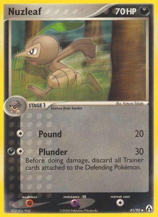 Nuzleaf (41/92) [Legend Maker] Reverse Holofoil - Uncommon