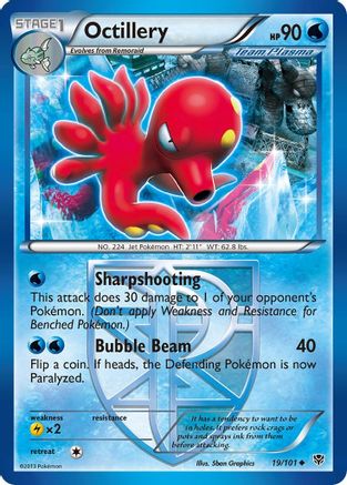 Octillery (Team Plasma) (019/101) [Plasma Blast] Reverse Holofoil - Uncommon