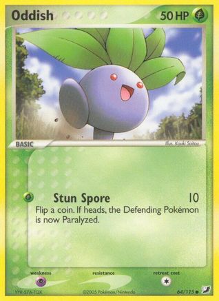 Oddish (064/115) [Unseen Forces] Reverse Holofoil - Common
