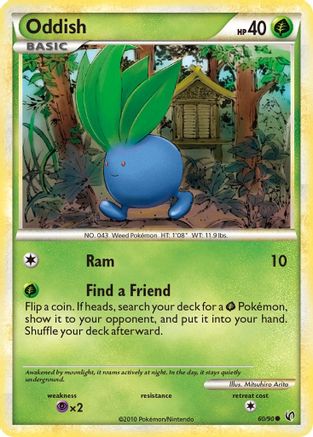Oddish (060/90) [Undaunted] Reverse Holofoil - Common