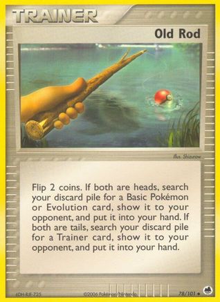 Old Rod (78/101) [Dragon Frontiers] Reverse Holofoil - Uncommon