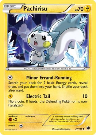 Pachirisu (037/116) [Plasma Freeze] Reverse Holofoil - Common