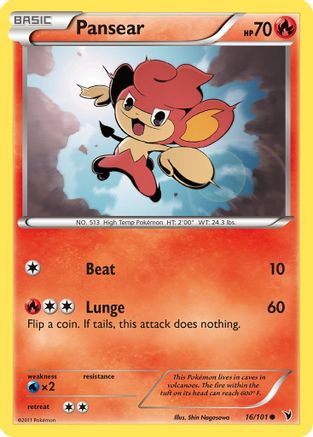 Pansear (16/101) [Noble Victories] Reverse Holofoil - Common