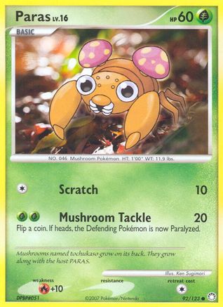 Paras (92/123) [Mysterious Treasures] - Common