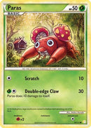 Paras (076/123) [HeartGold SoulSilver] Reverse Holofoil - Common