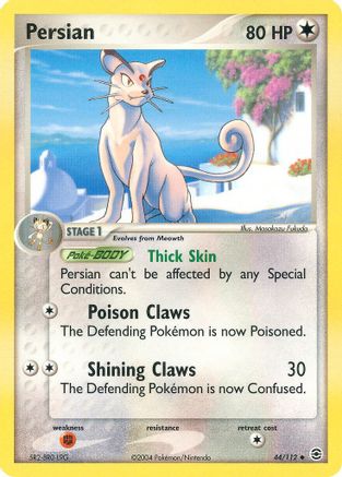 Persian (44/112) [FireRed & LeafGreen] Reverse Holofoil - Uncommon