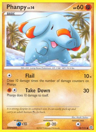 Phanpy (098/132) [Secret Wonders] Reverse Holofoil - Common