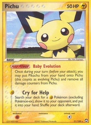 Pichu (021/108) [Power Keepers] - Rare