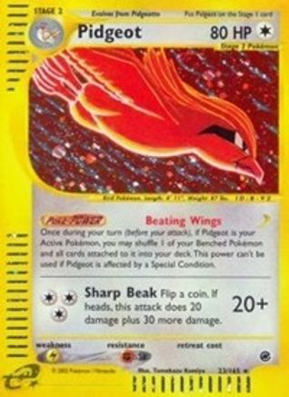 Pidgeot (23/165) [Expedition] Holofoil - Holo Rare