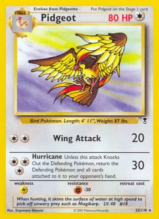 Pidgeot (33/110) [Legendary Collection] Reverse Holofoil - Rare