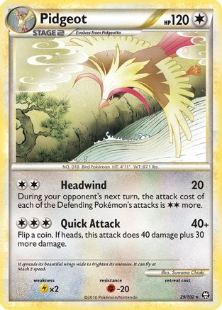 Pidgeot (29/102) [Triumphant] Reverse Holofoil - Rare