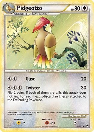 Pidgeotto (48/95) [Call of Legends] Reverse Holofoil - Uncommon