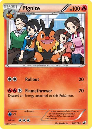 Pignite (026/113) [Legendary Treasures] - Uncommon