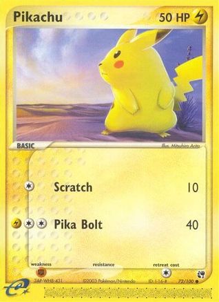 Pikachu (072/100) [Sandstorm] - Common