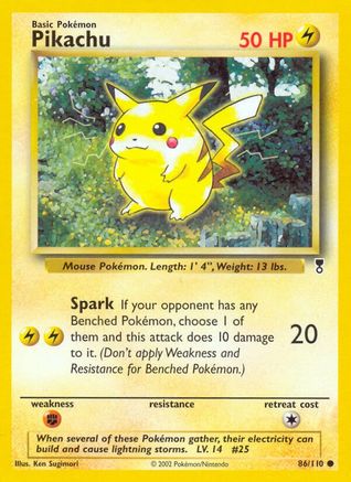 Pikachu (086/110) [Legendary Collection] Reverse Holofoil - Common
