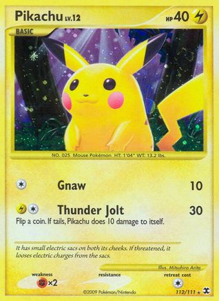 Pikachu (112/111) [Rising Rivals] Holofoil - Secret Rare
