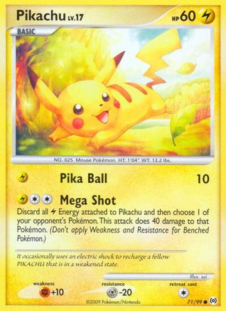 Pikachu (071/99) [Arceus] Reverse Holofoil - Common