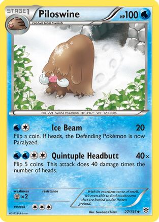 Piloswine (27/135) [Plasma Storm] - Uncommon