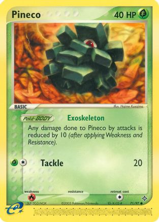 Pineco (71/97) [Dragon] Reverse Holofoil - Common