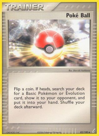 Poke Ball (82/100) [Crystal Guardians] Reverse Holofoil - Uncommon