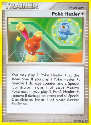 Poke Healer + (090/100) [Stormfront] Reverse Holofoil - Uncommon