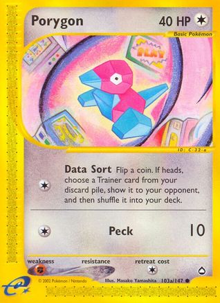 Porygon (103a) (103a/147) [Aquapolis] - Common