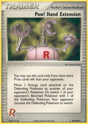 Pow! Hand Extension (085/109) [Team Rocket Returns] Reverse Holofoil - Uncommon