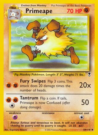 Primeape (59/110) [Legendary Collection] Reverse Holofoil - Uncommon