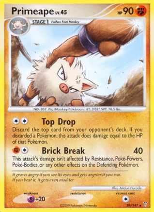 Primeape (39/147) [Supreme Victors] Reverse Holofoil - Rare