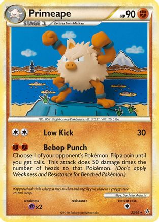 Primeape (022/95) [Unleashed] Reverse Holofoil - Rare