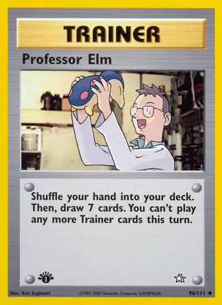 Professor Elm (096/111) [Neo Genesis] 1st Edition - Uncommon